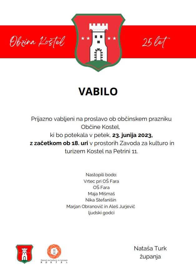 Vabilo - občinski praznik